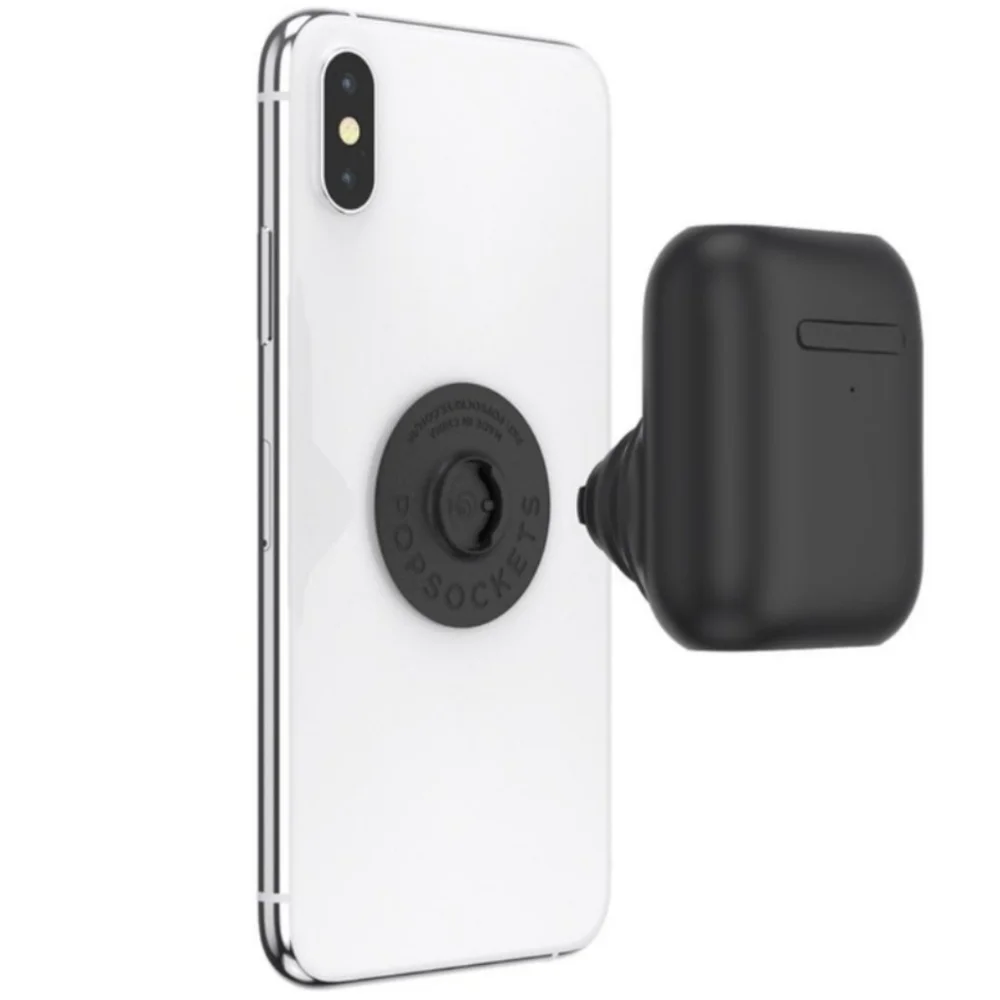 Popsocket - Black AirPods Case PopGrip & Metal PopChain